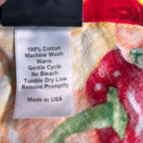 Retrolicious Bell Pepper Print Skater Mini Skirt Colorful Veggie Cotton Medium - Picture 8 of 9